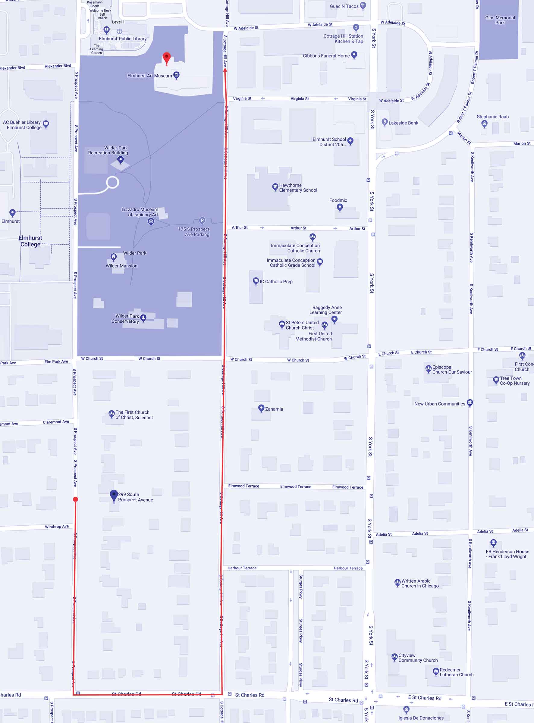 Relocation route of McCormick House, Claudia Weber