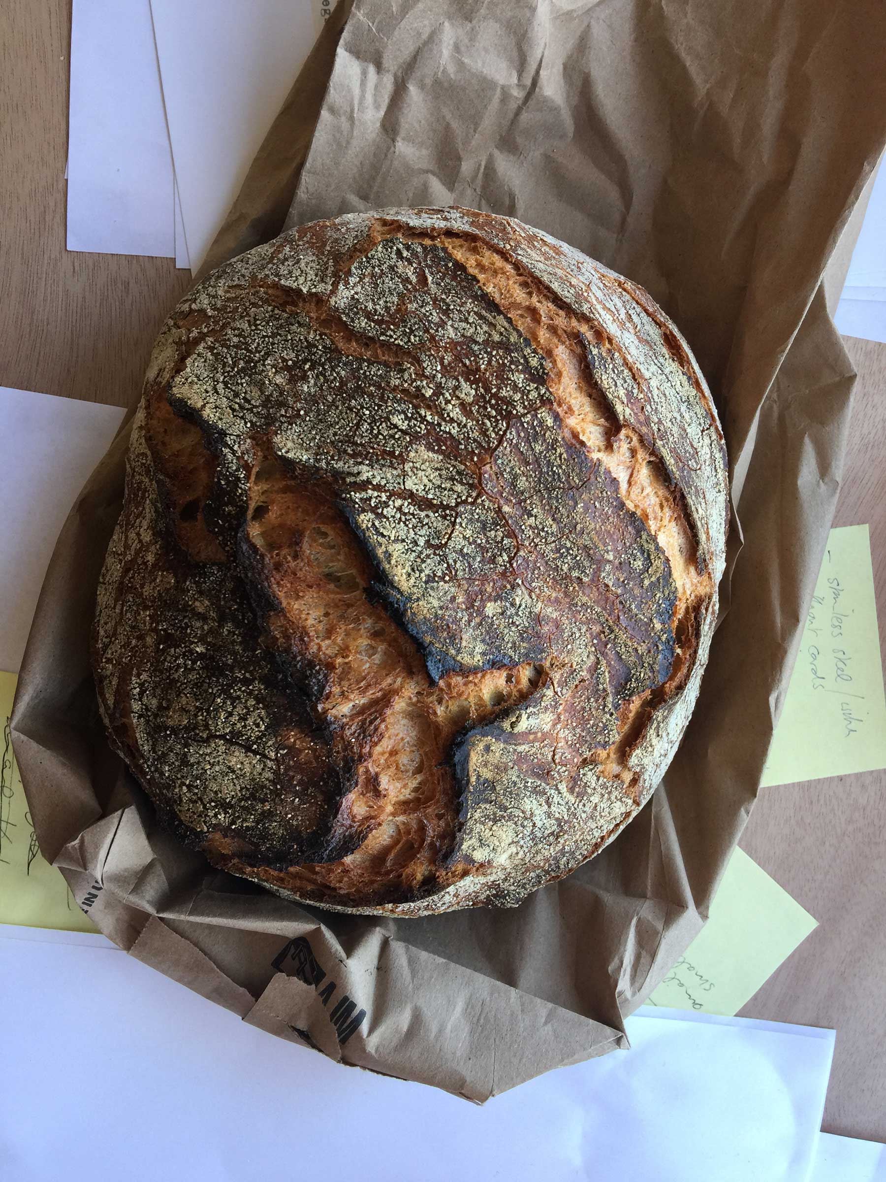 Bread, home-made, gift from a visitor, food, art, McCormick House