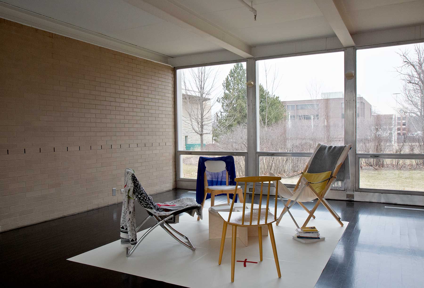 Seating arrangement, butter board, McCormick House, Mies van der Rohe, Claudia Weber